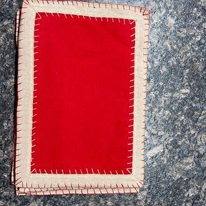 6 Holiday (Christmas or Valentine’s Day) Rustic placemats